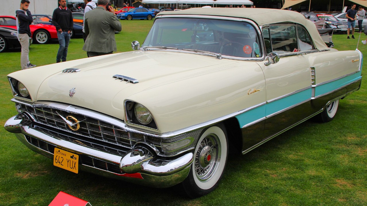A 1956 Packard Caribbean convertible, which carried the 374 V8