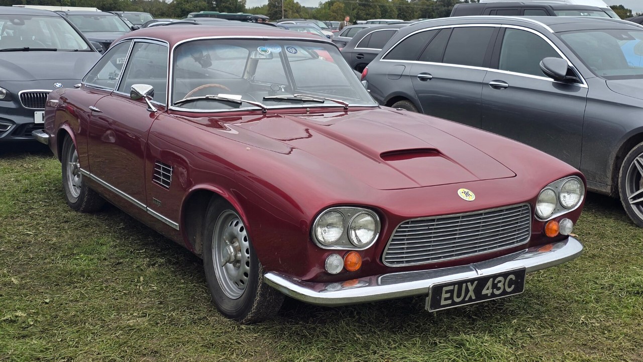 A maroon 1965 Gordon-Keeble GK1, one of exactly 100 built