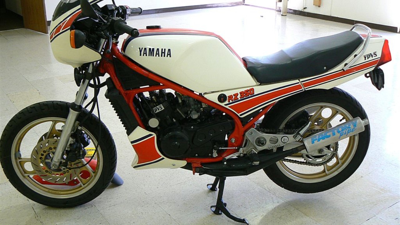 A 1985 Yamaha RZ350