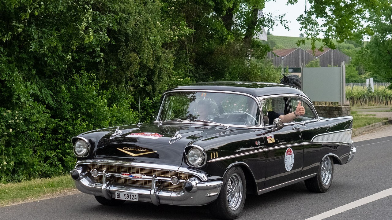 A 1957 Chevrolet Bel Air