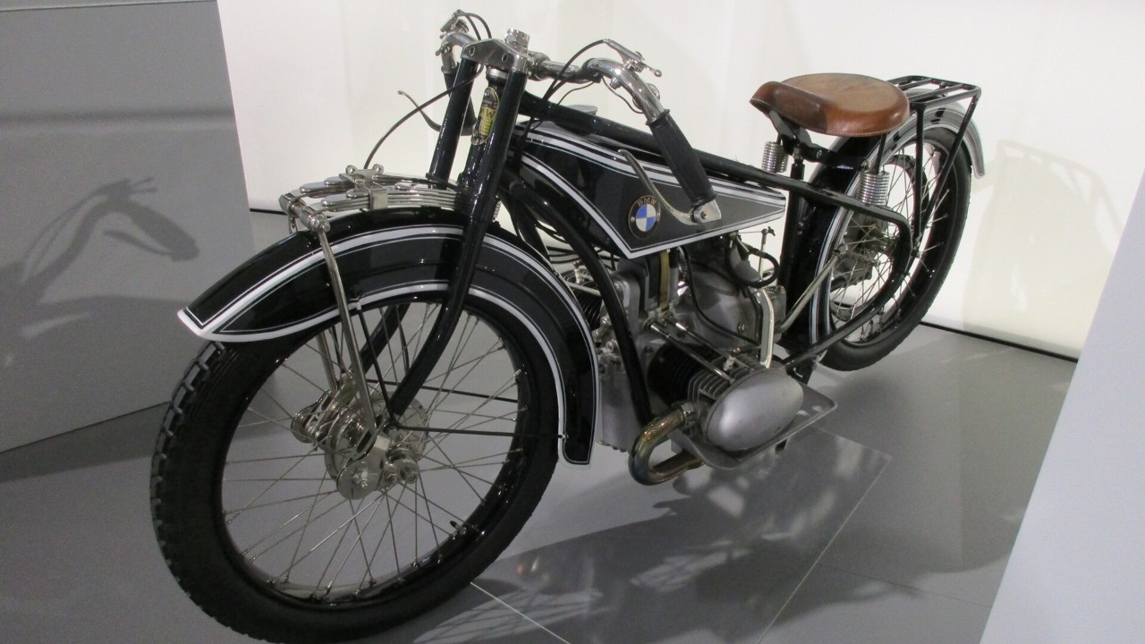 A BMW R 37 at the BMW Museum