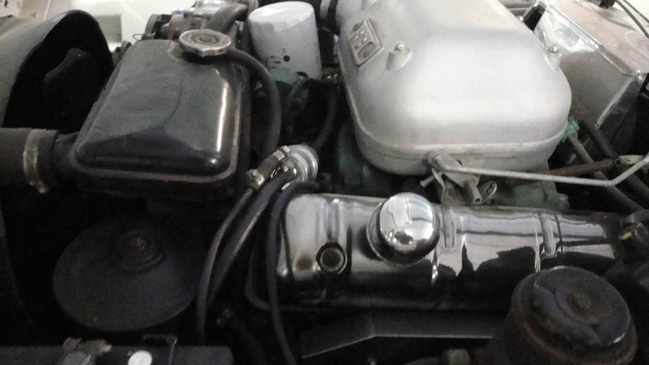The engine bay of a 1963 Studebaker Avanti R3