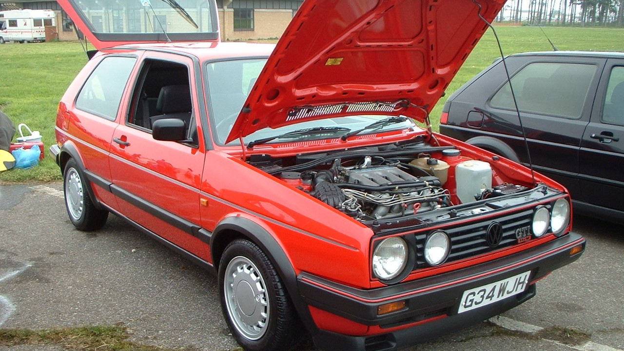 A Mk2 Volkswagen Golf GTI 16V show car