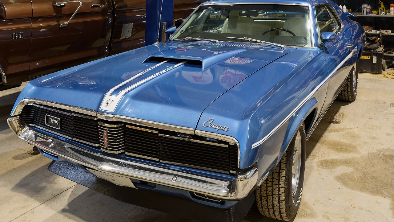 A 1969 Mercury Cougar Eliminator, one of the Mercury muscle cars