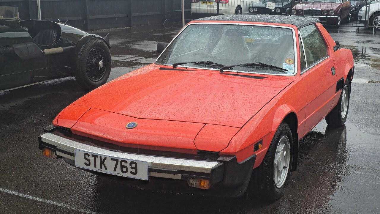 A 1984 Fiat X1/9, a later example of the 1972 mid-engine car