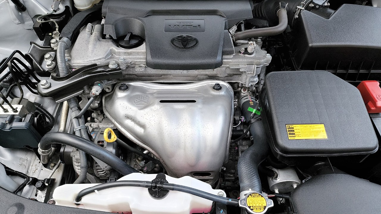 A Toyota 2AR-FE four-cylinder