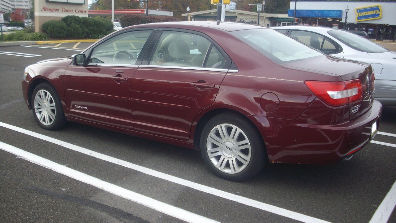 A first-generation Lincoln MKZ sedan