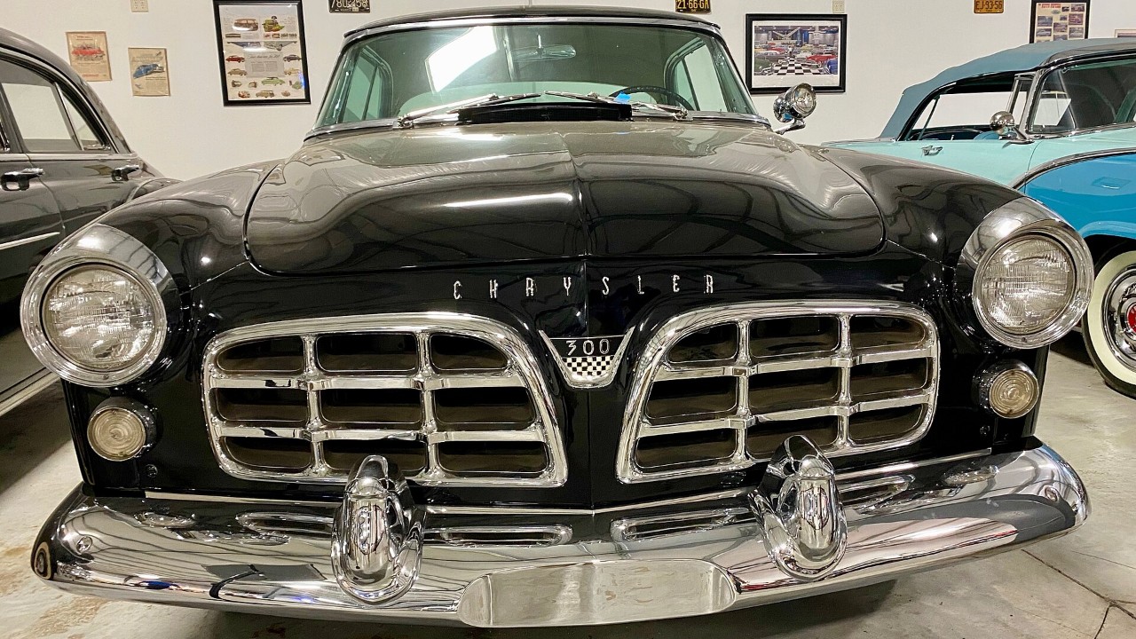 A black 1955 Chrysler C-300