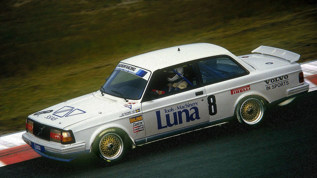 A Volvo 240 Turbo Group A race car driven by Anders Olofsson in 1985