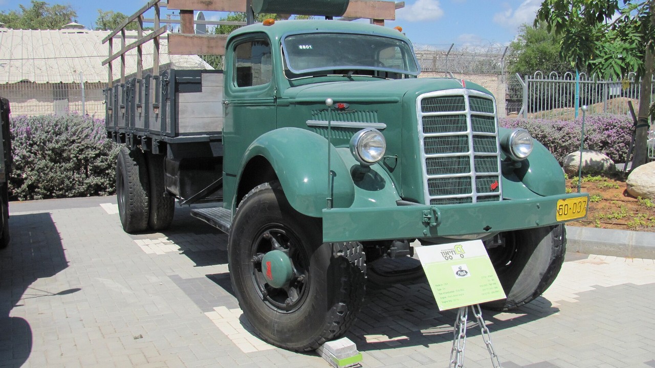 A Mack EH truck from the E series at the Ramla truck museum