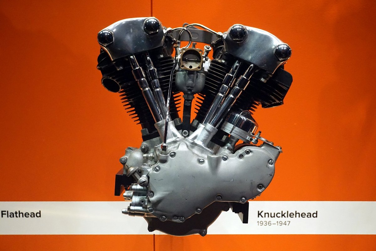 Harley-Davidson Knucklehead engine, nicknamed for its rocker boxes, Harley-Davidson Museum