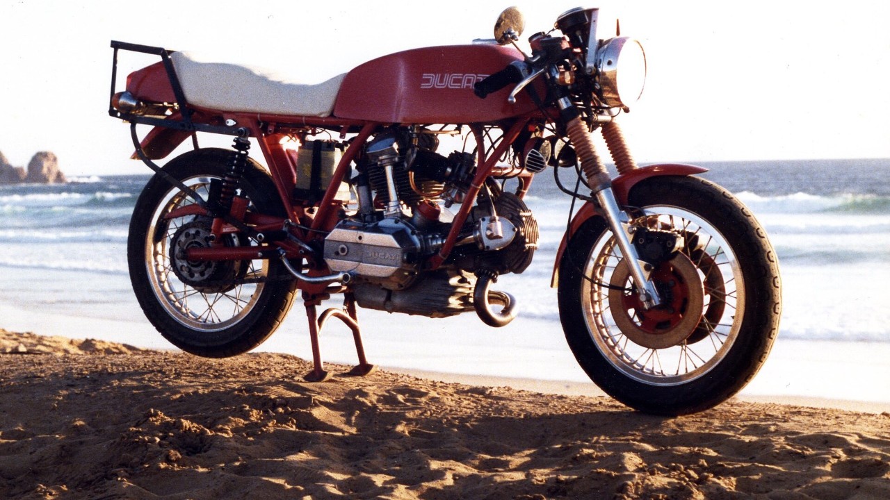A Ducati 860 GT, rebuilt from a 1975 bike