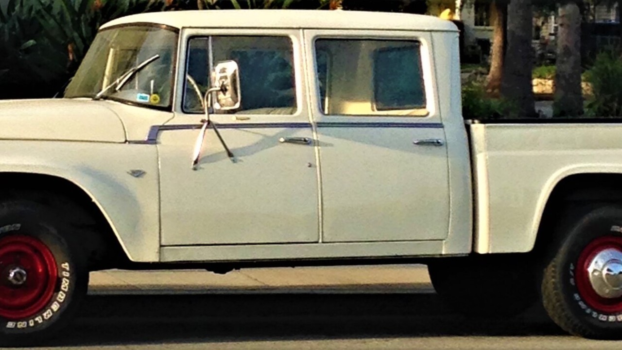 International’s 1957 Travelette is credited as the first crew-cab pickup, six years before Dodge built one