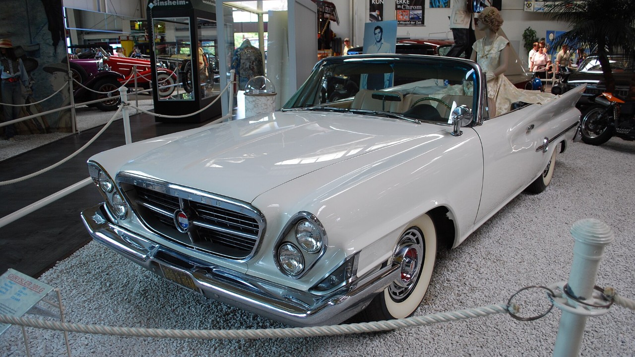 A 1961 Chrysler 300G convertible
