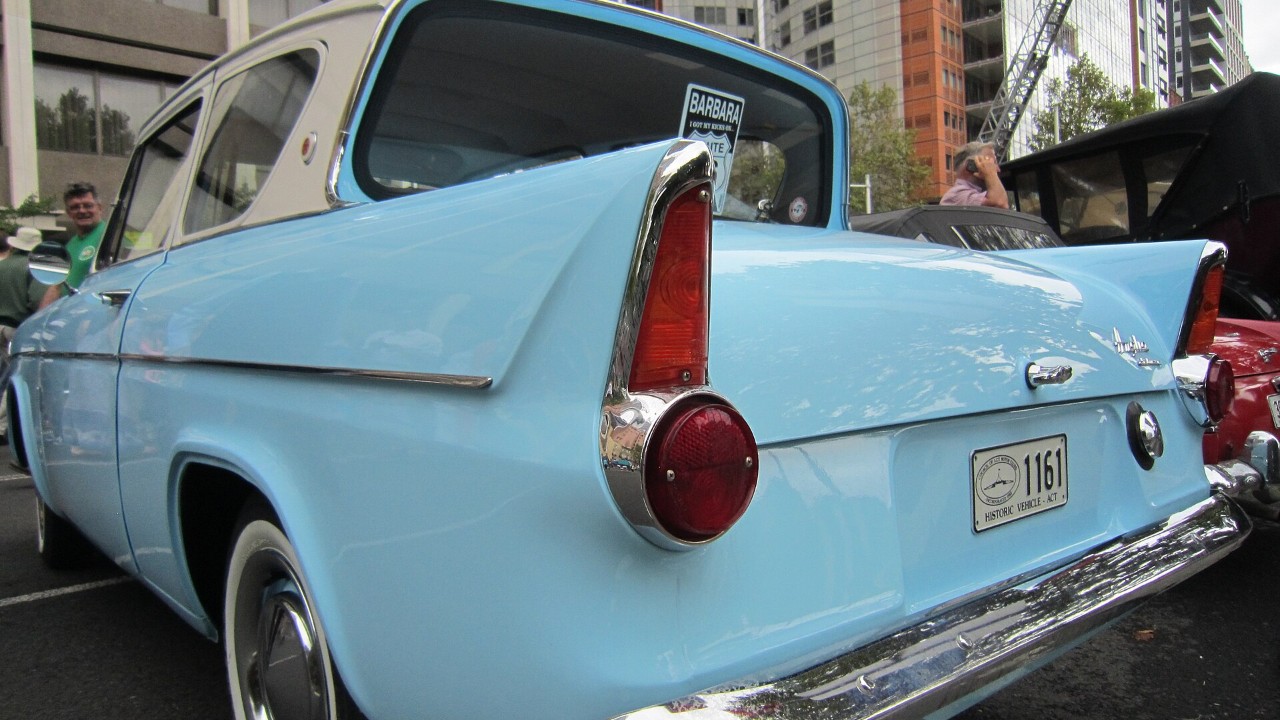 A Ford Anglia 105E