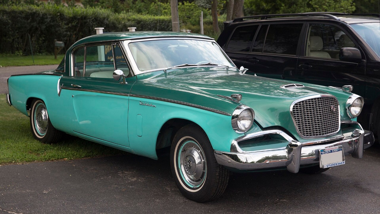 A 1956 Studebaker Sky Hawk hardtop
