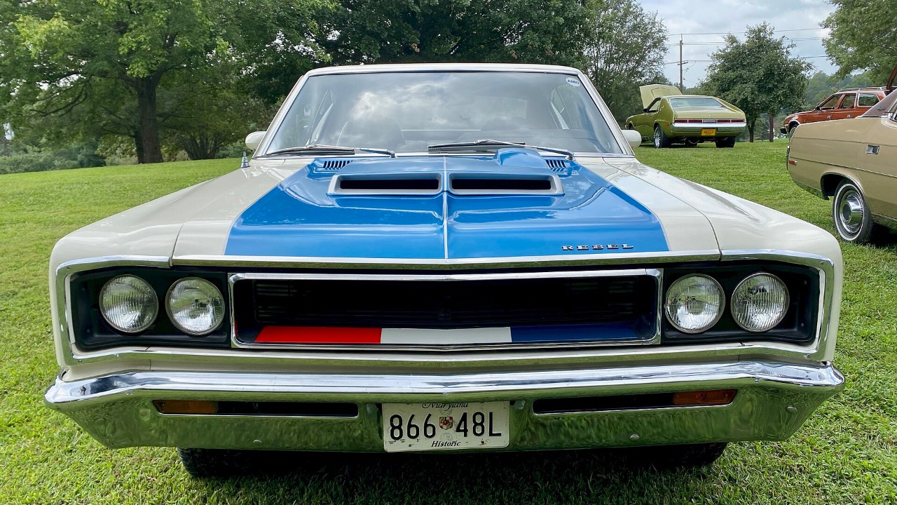 AMC’s 1970 Rebel Machine had a tachometer built into its hood scoop and a 340-hp 390 V8