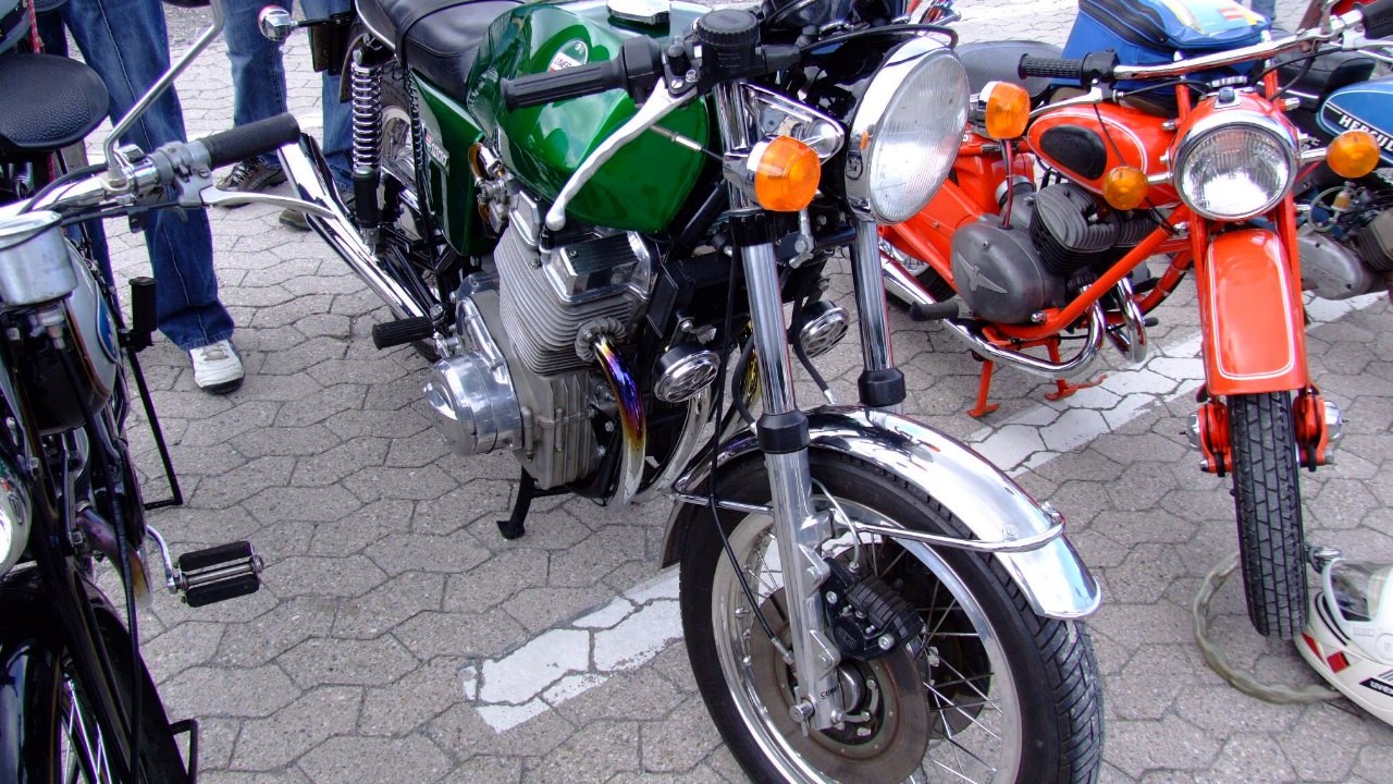 A 1974 Laverda 1000 3C triple, one of the classic Laverda motorcycles