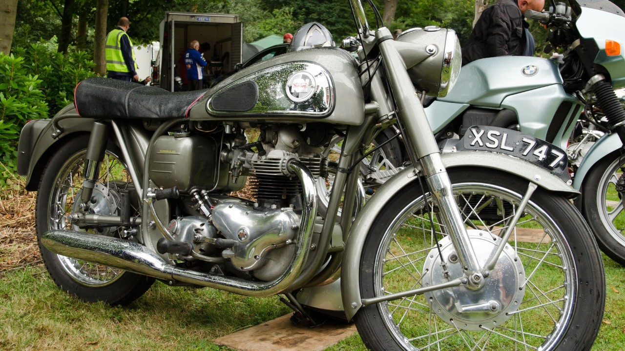 A 1957 Norton Dominator 88