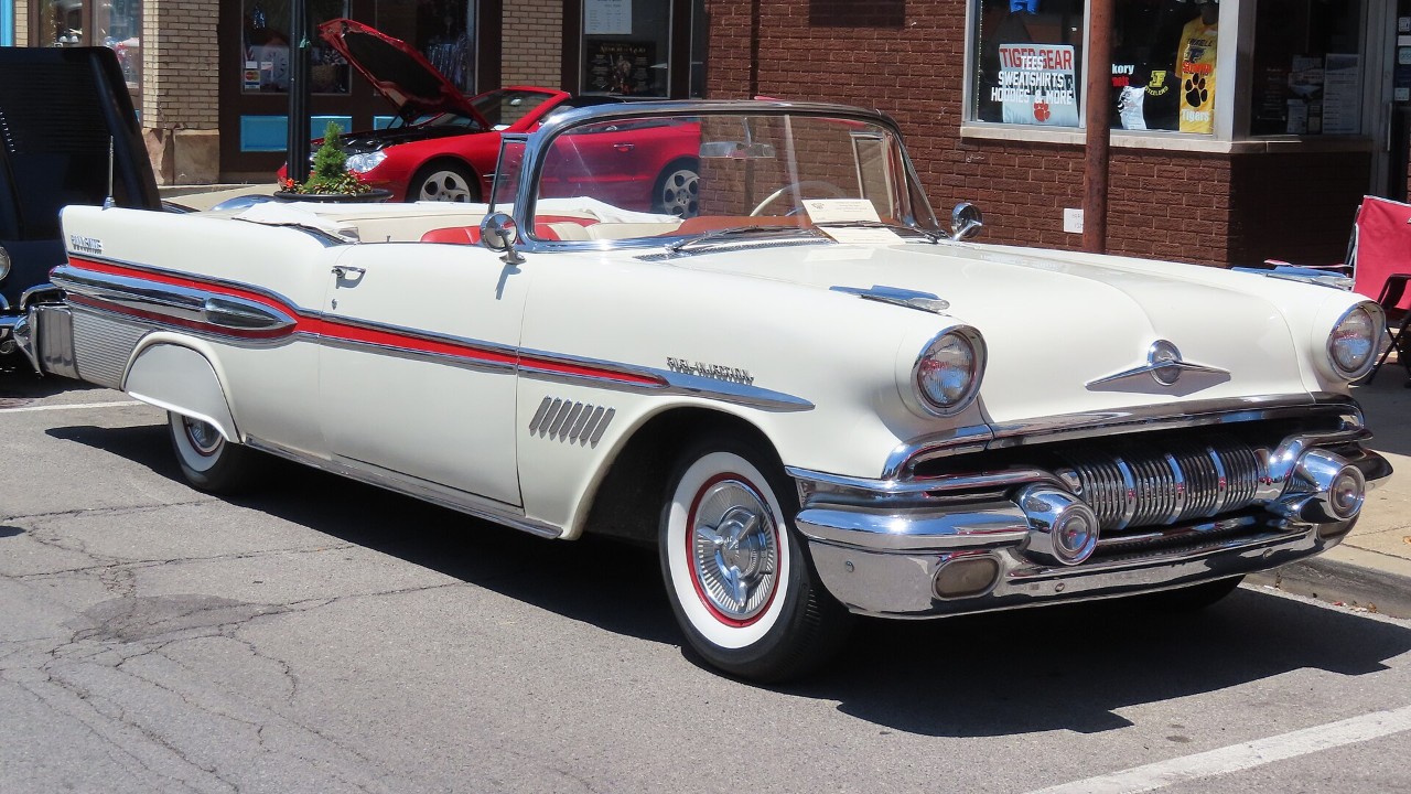 A fuel-injected 1957 Pontiac Bonneville convertible