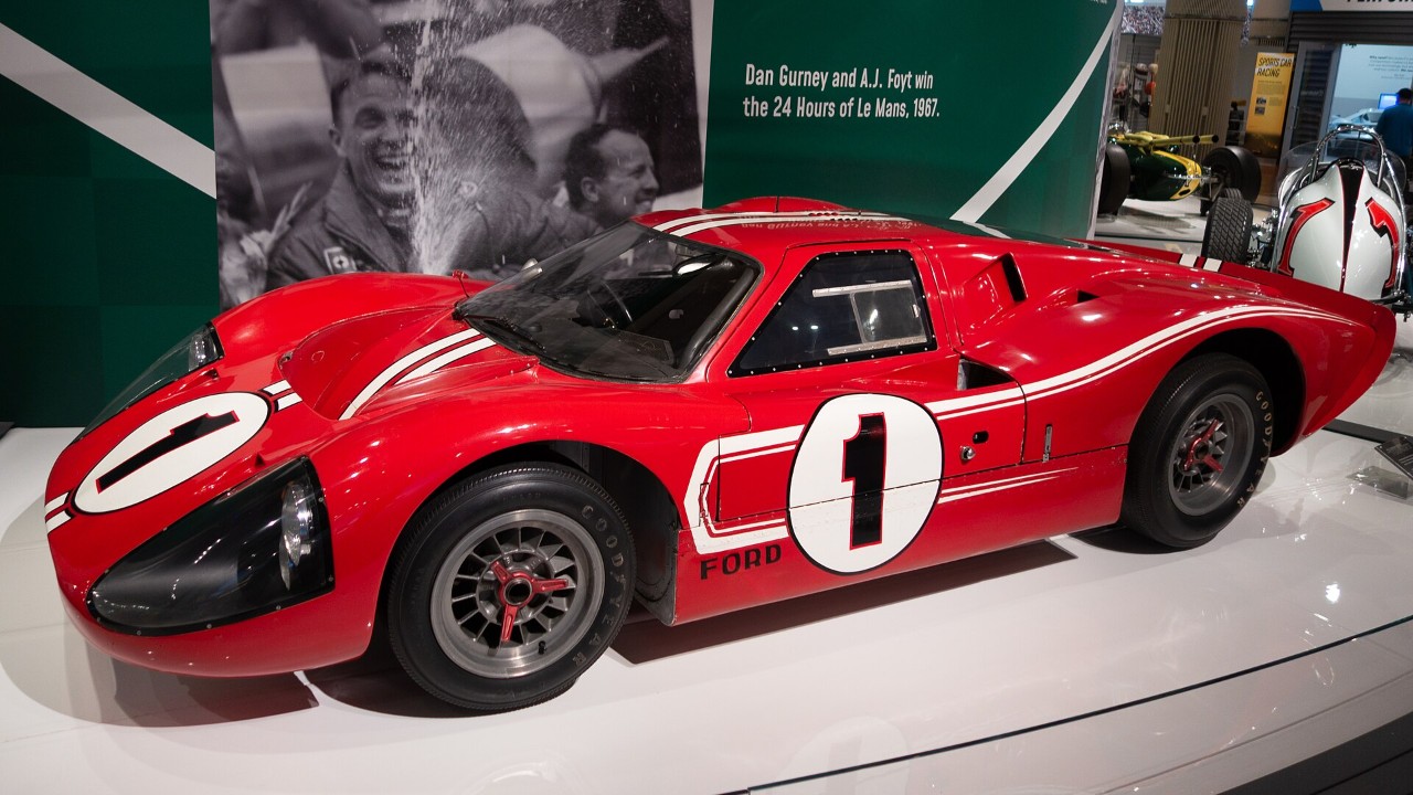 The Le Mans-winning Ford Mark IV at the Henry Ford Museum
