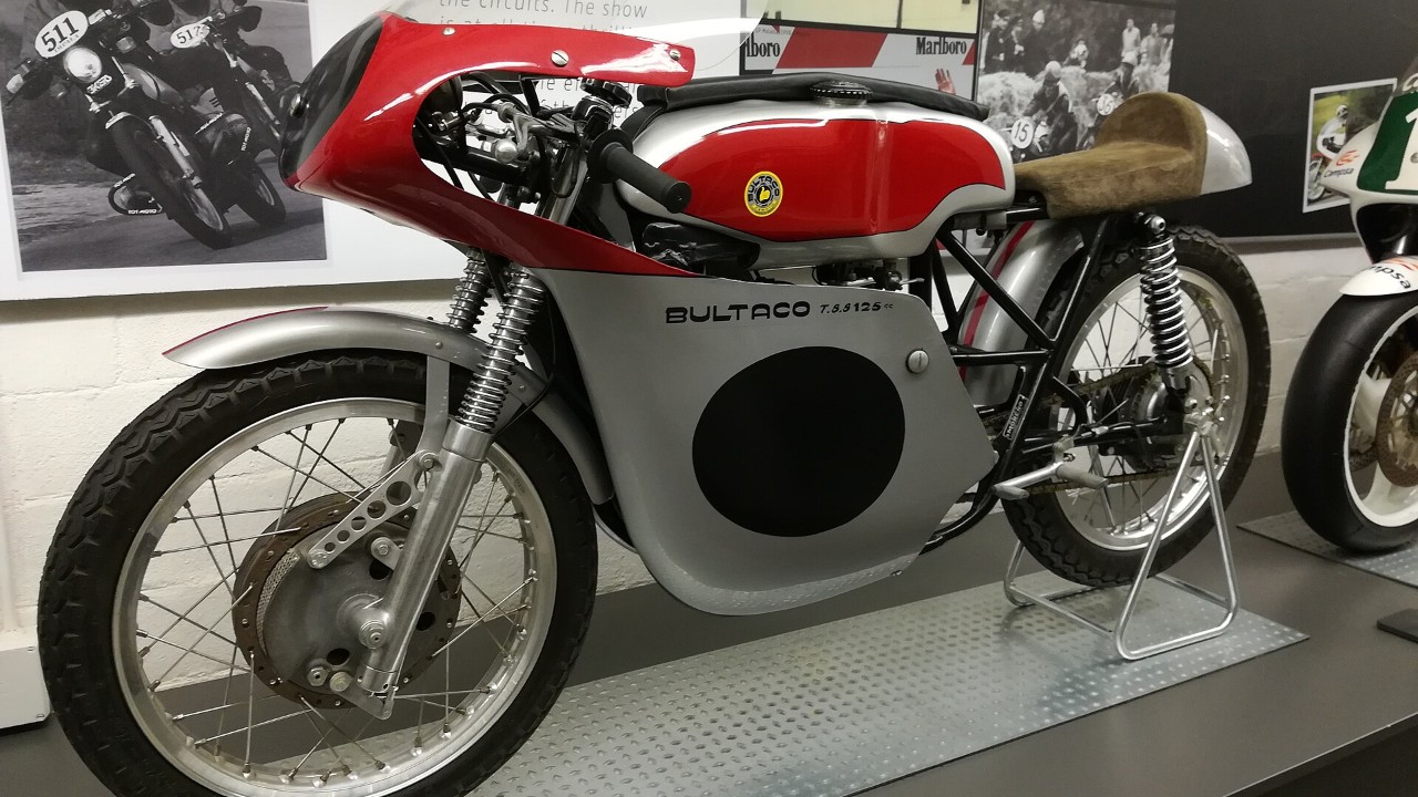 A 1965 Bultaco TSS 125 road racer