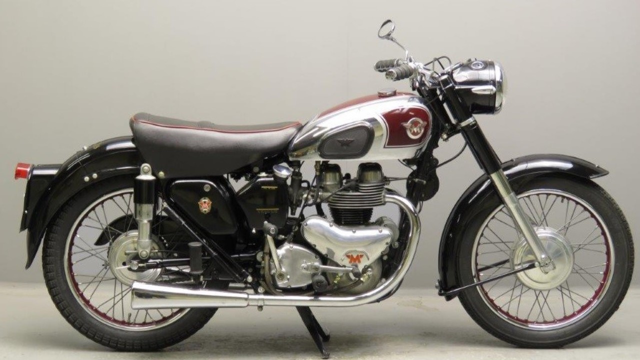 A 1956 Matchless G9 500cc twin