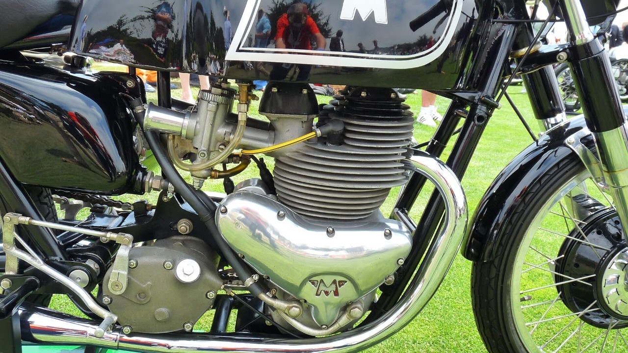 A 1953 Matchless G45 racer