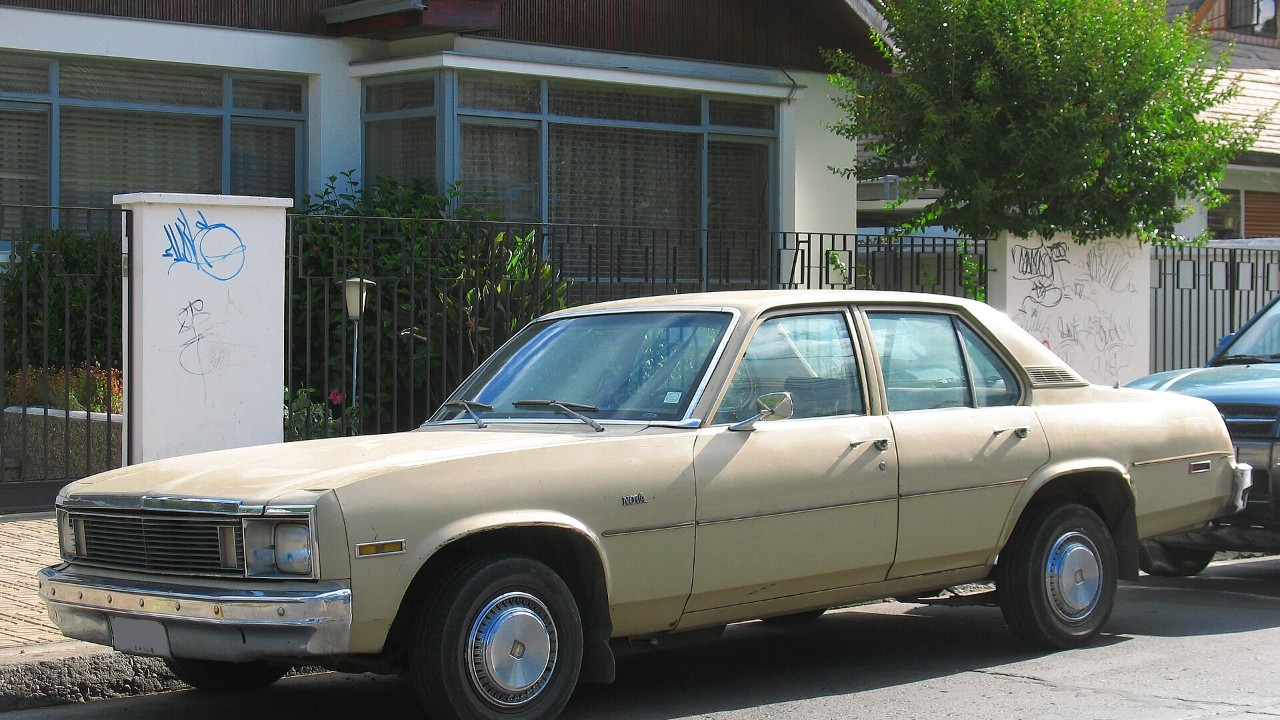 A 1979 Chevrolet Nova sedan