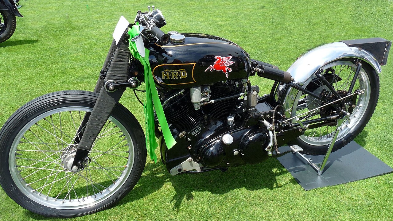 The Rollie Free Vincent on display at Pebble Beach in 2009