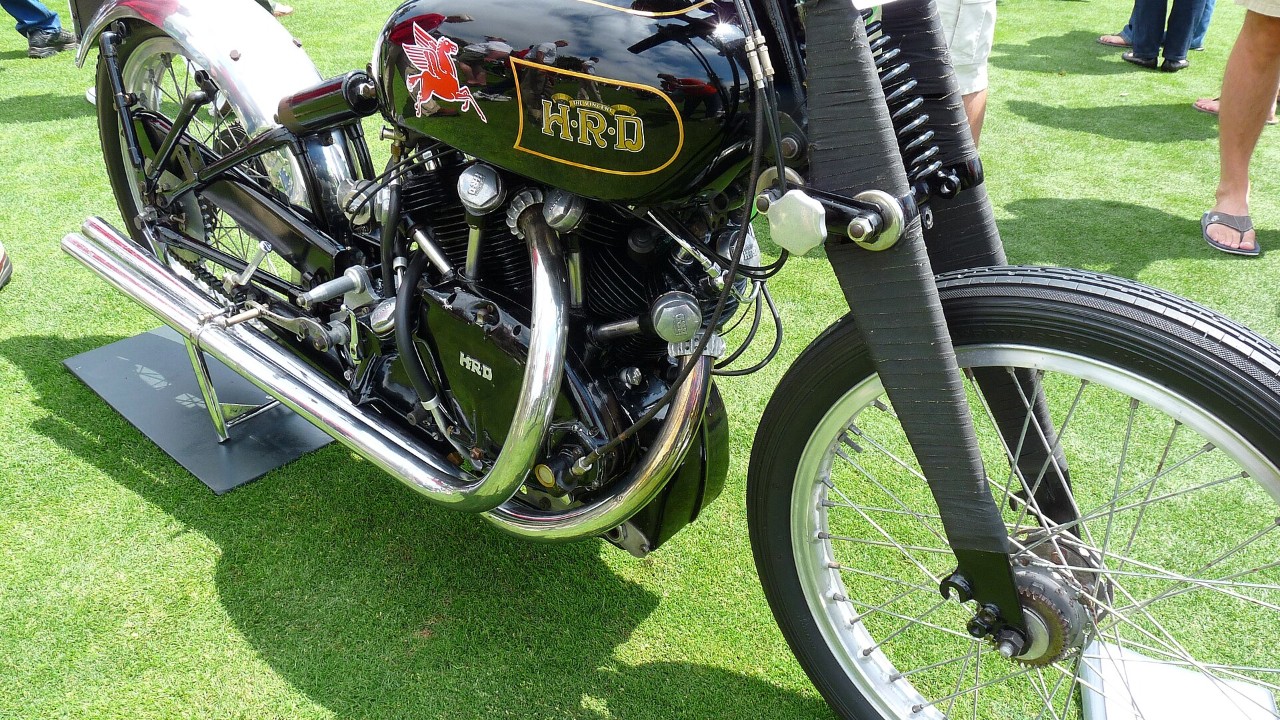 Rollie Free stripped to swim trunks and lay flat on a Vincent to hit 150.313 mph at Bonneville in 1948