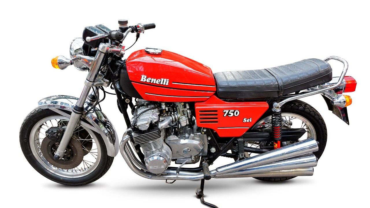 Benelli built the first six-cylinder production motorcycle by adding two cylinders to a Honda CB500 copy