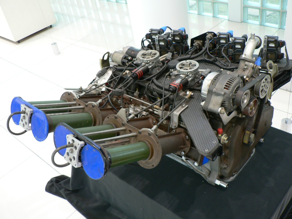 Mazda R26B four-rotor engine from the rotary Mazda 787B