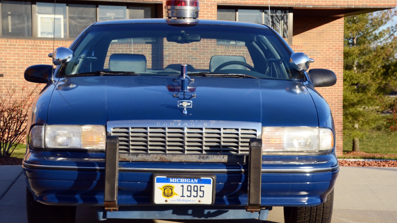 A 1995 Chevrolet Caprice Michigan State Police car