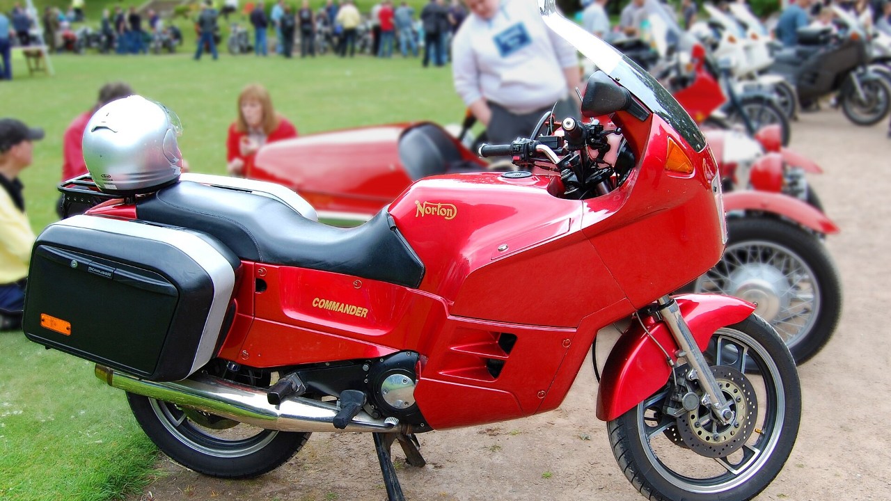 A Norton Commander rotary motorcycle