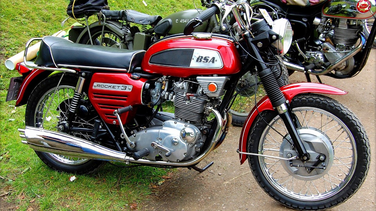 8 BSA motorcycles from the B31 to the Rocket 3
