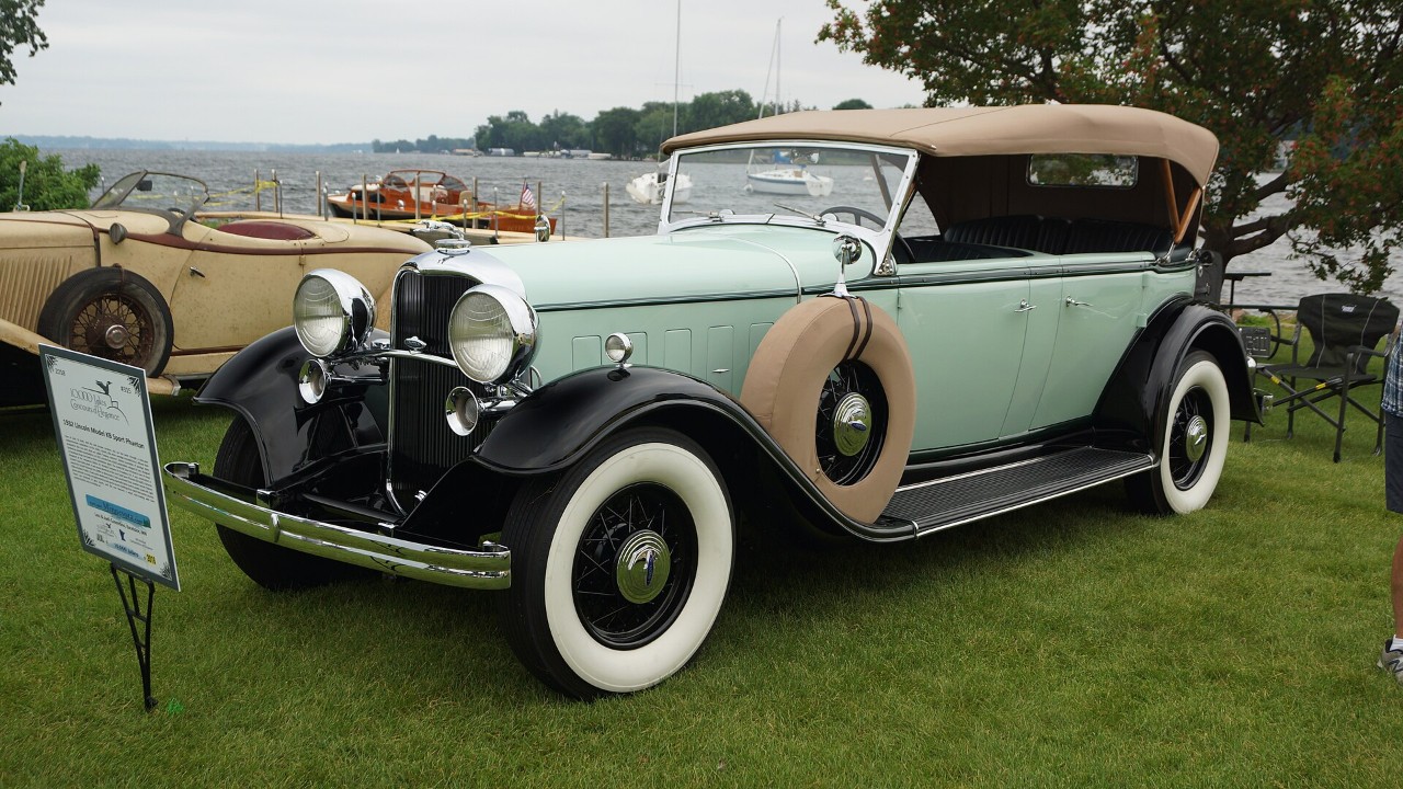 A 1932 Lincoln Model KB Sport Phaeton with the Lincoln V12