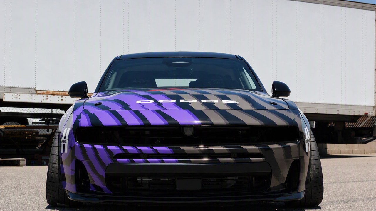 One of the two Hemmings Charger drift cars Dodge built on the SIXPACK Charger Scat Pack