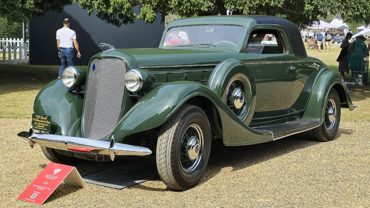 A 1935 Lincoln Model K LeBaron coupe
