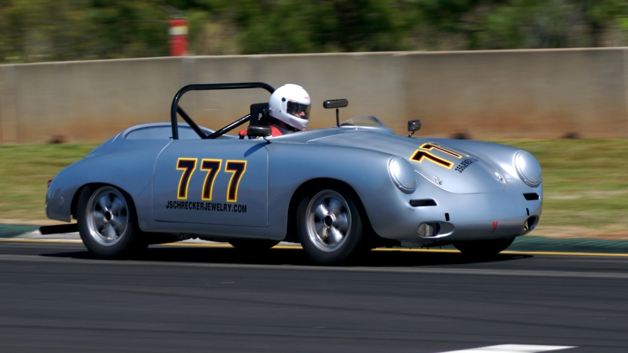 A blue 1964 Porsche 356 C