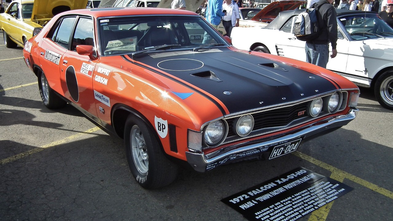 A 1972 Ford Falcon XA GT-HO Phase IV, the Australian muscle car built in just four examples
