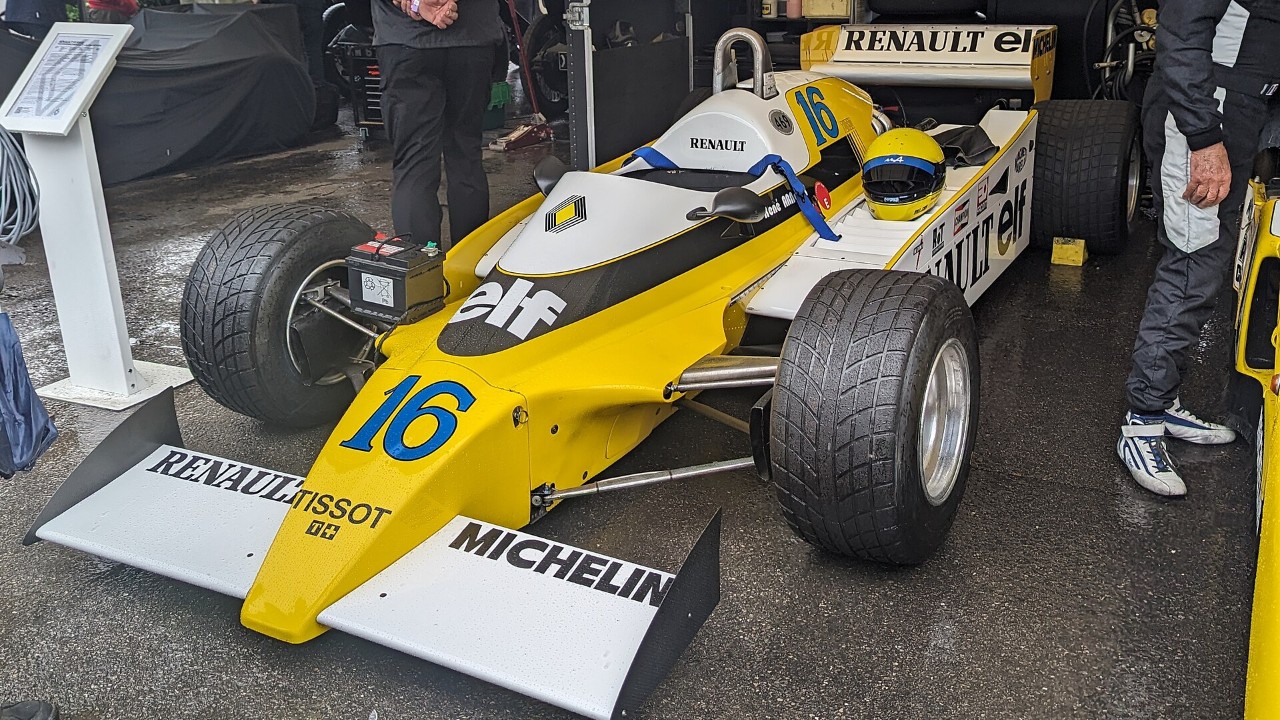 Renault’s 1.5-liter turbo V6 won its first Grand Prix at Dijon in 1979, two years after the RS01 debuted