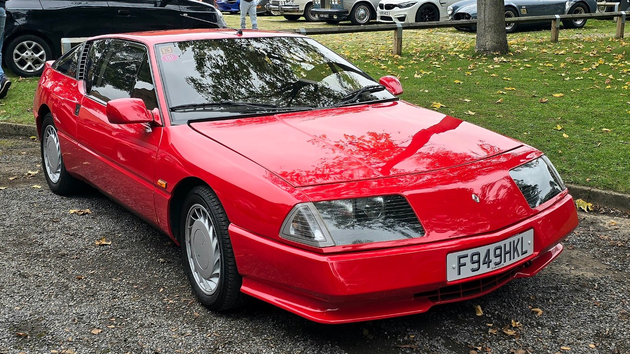 A red 1989 Alpine GTA V6 Turbo