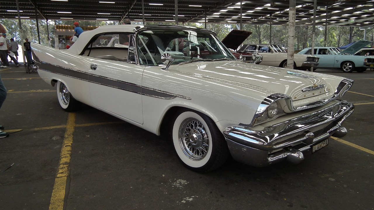 A 1958 DeSoto Firesweep convertible