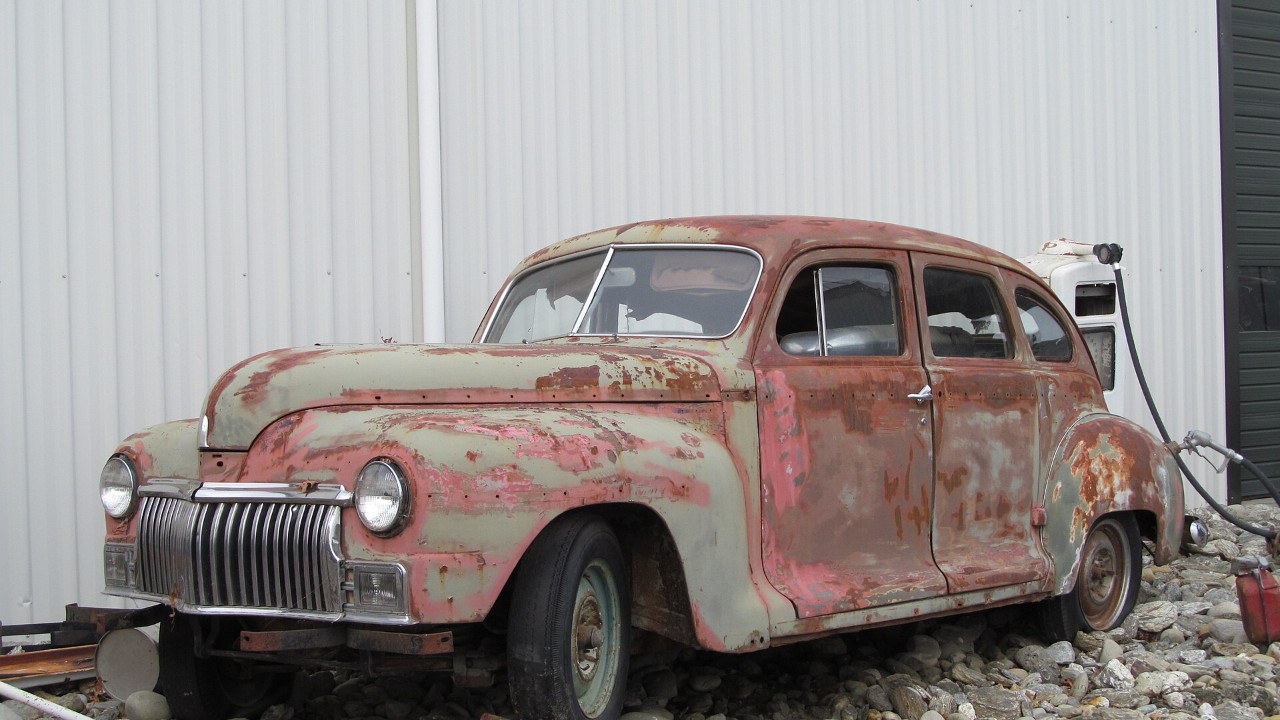A late-1940s DeSoto Diplomat