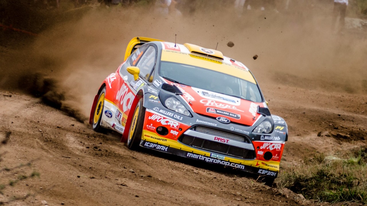A Ford Fiesta RS WRC in Argentina in 2013, from the era before the Ford WRC return