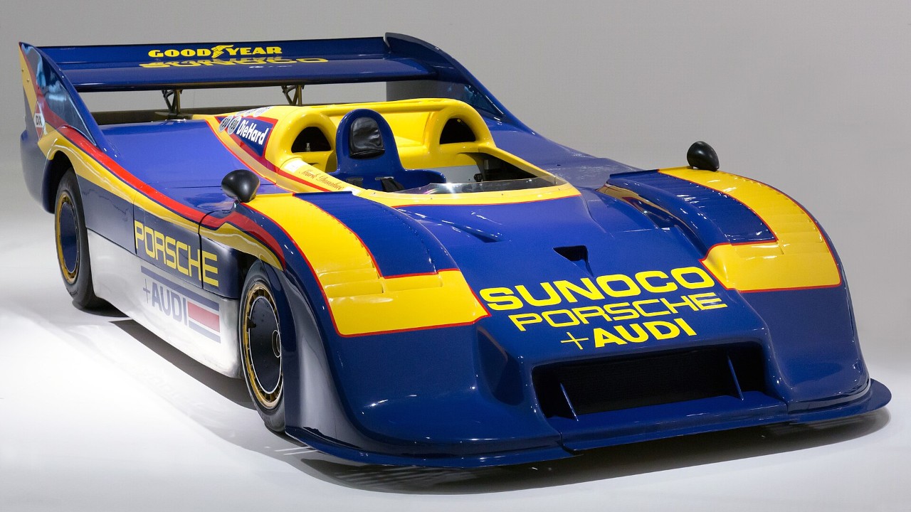 Porsche’s 917/30 made more than 1,100 hp from a 5.4-liter turbo 12, then Can-Am capped fuel use at 3 mpg