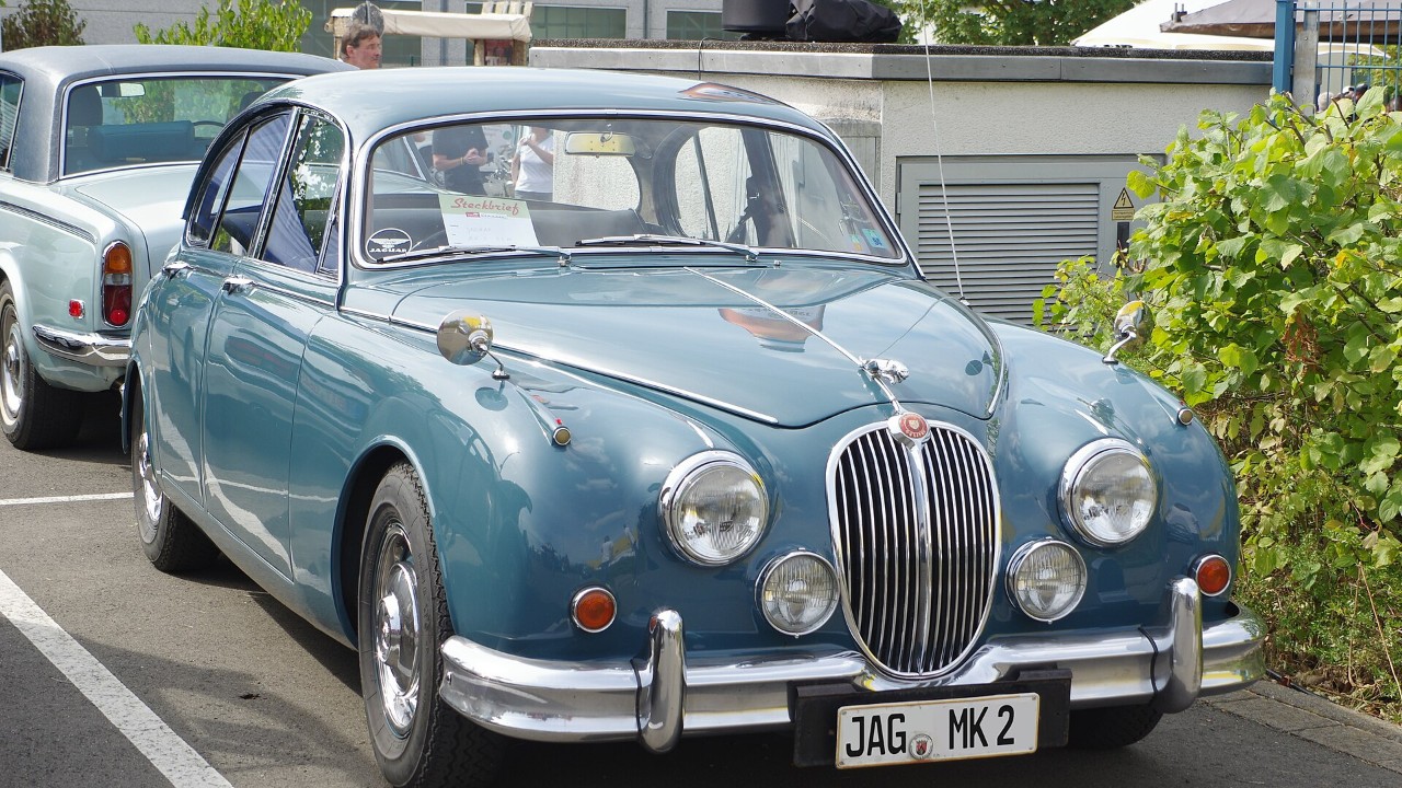 A Jaguar Mk 2 saloon