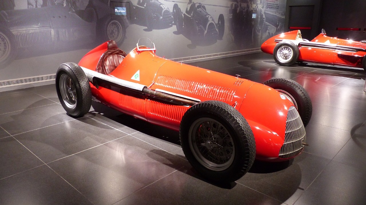 A 1950 Alfa Romeo 158 in the Museo Storico Alfa Romeo