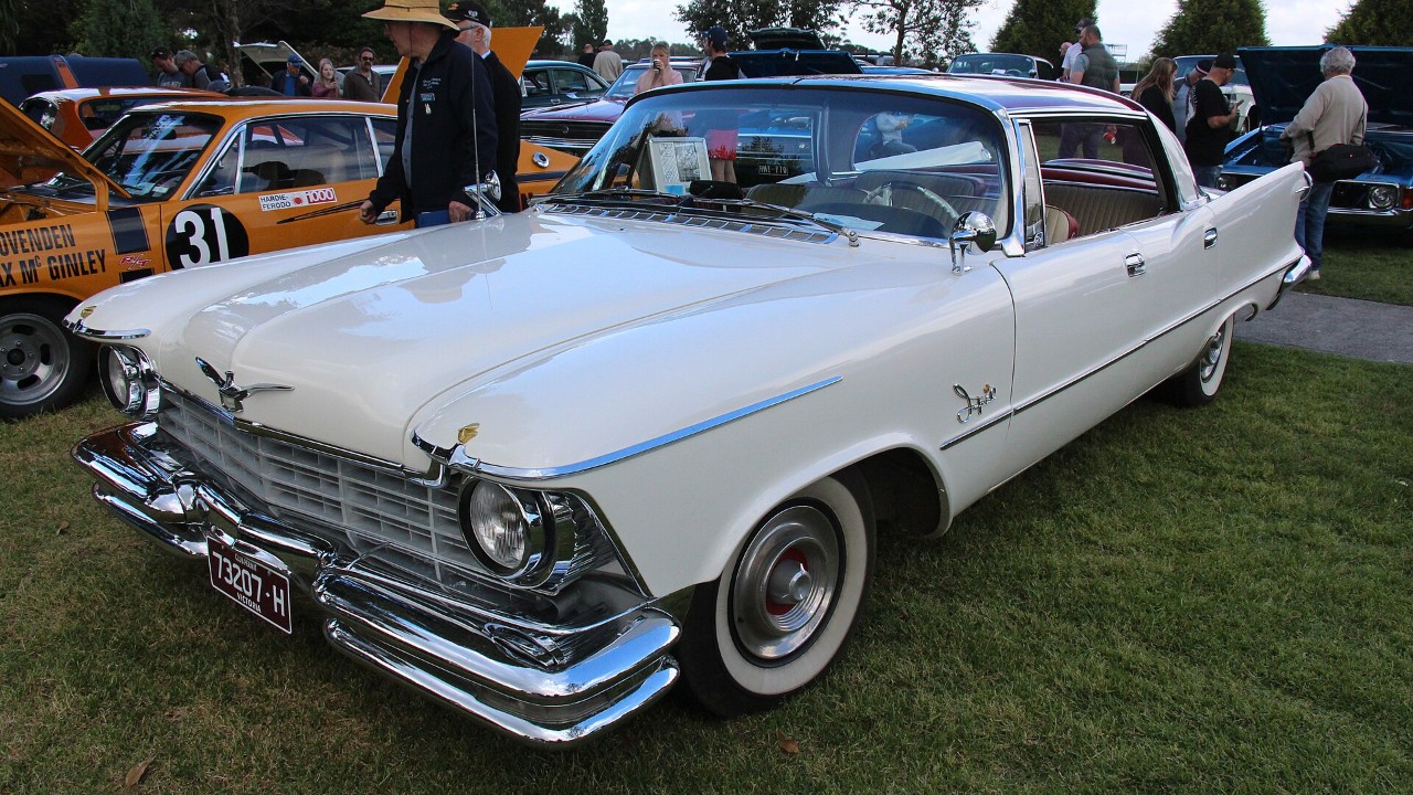 A 1957 Imperial Crown four-door hardtop